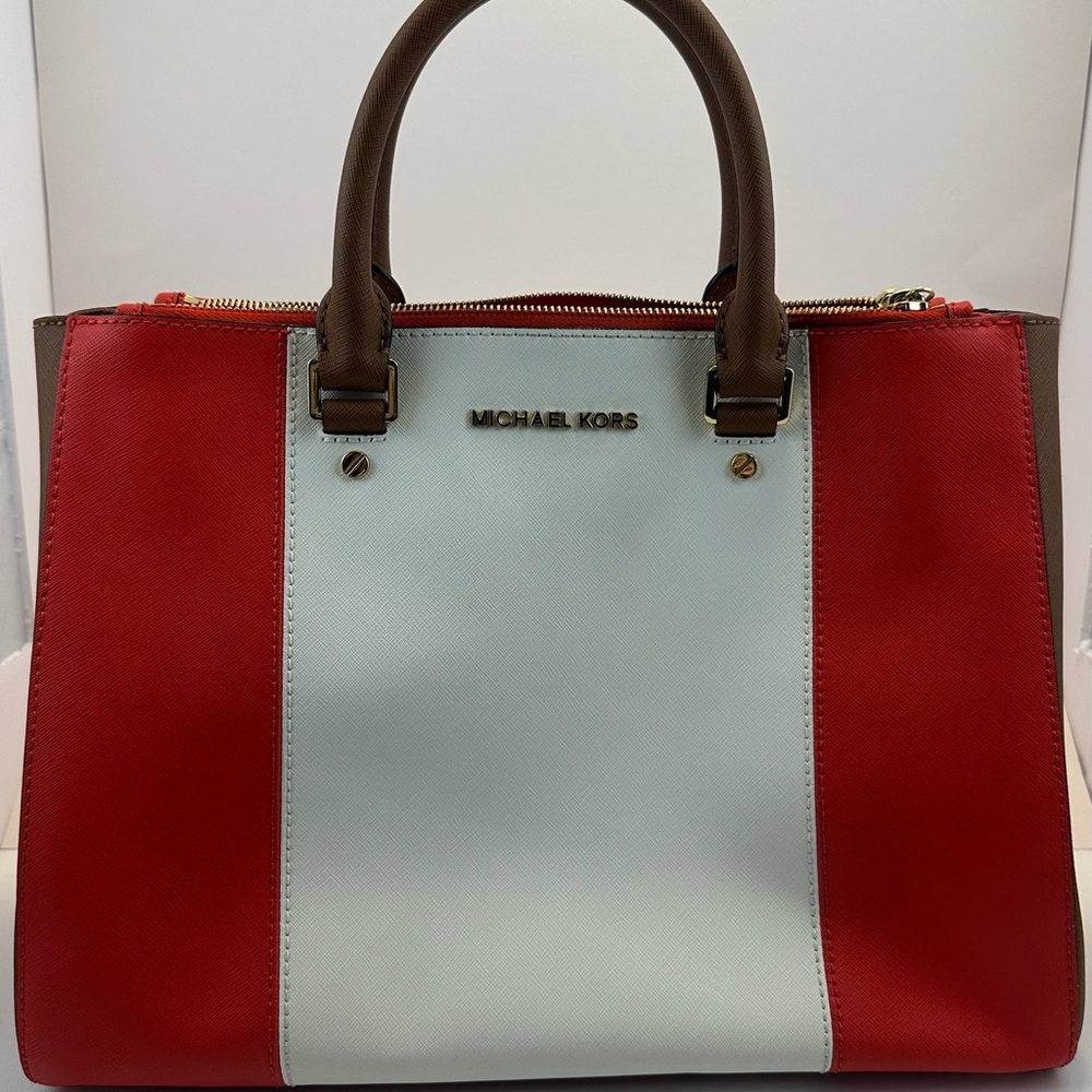 Michael Kors Jet Set Travel Satchel Tote Bag Handbag Limited Edition Release ‘14 - Picture 3 of 11